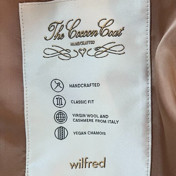 Aritzia Wilfred Cocoon Coat in Camel - Picture 3 of 5